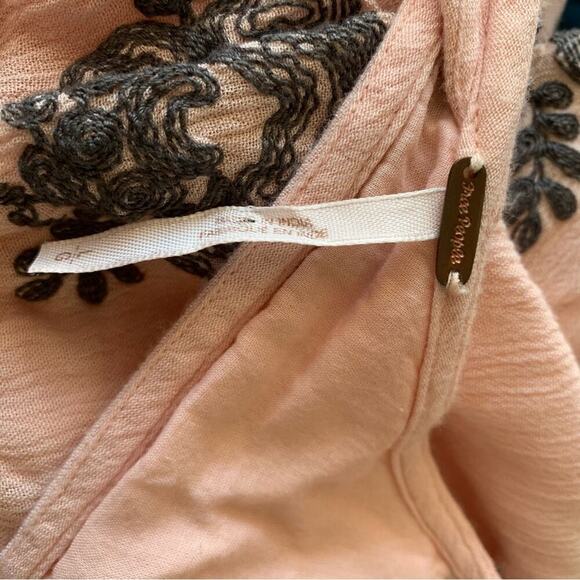 Free People embroidered Emma Austin long sleeves boho swing dress size large - Picture 5 of 6